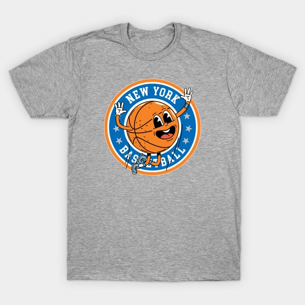 New York Basketball - Retro Hoops T-Shirt by TwistedCharm